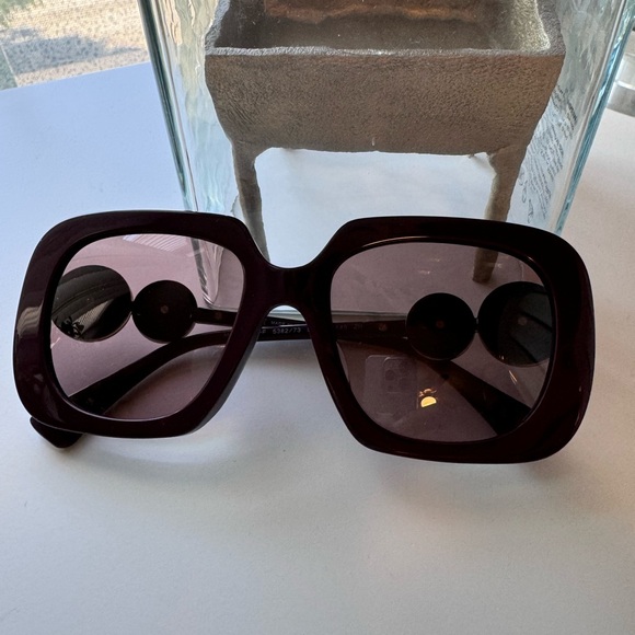 NEW‼️Versace VE4434 54mm Square Full Rim Bordeaux - Picture 12 of 17